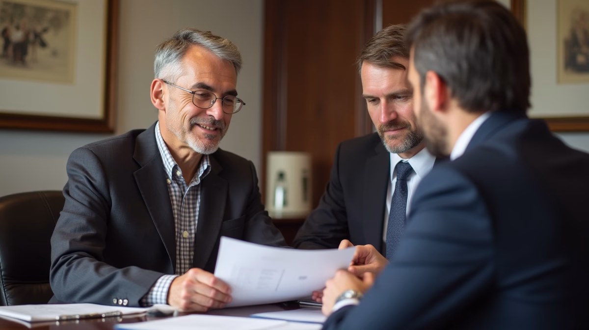 The trusts staff working under Managing Partner Steven Farley Bliss assisting Inland Empire families from the Corona office is shown conferring with trustees in the Southern California office addressing complex trust details discussing What are the fees and costs associated with a GST trust
