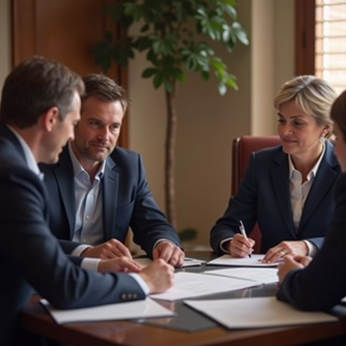 The trusts staff working under Managing Partner Steven Farley Bliss assisting Inland Empire families from the Corona office is shown conferring with trustees in the Southern California office addressing complex trust details discussing What are the primary tax concerns with foreign assets in an irrevocable trust