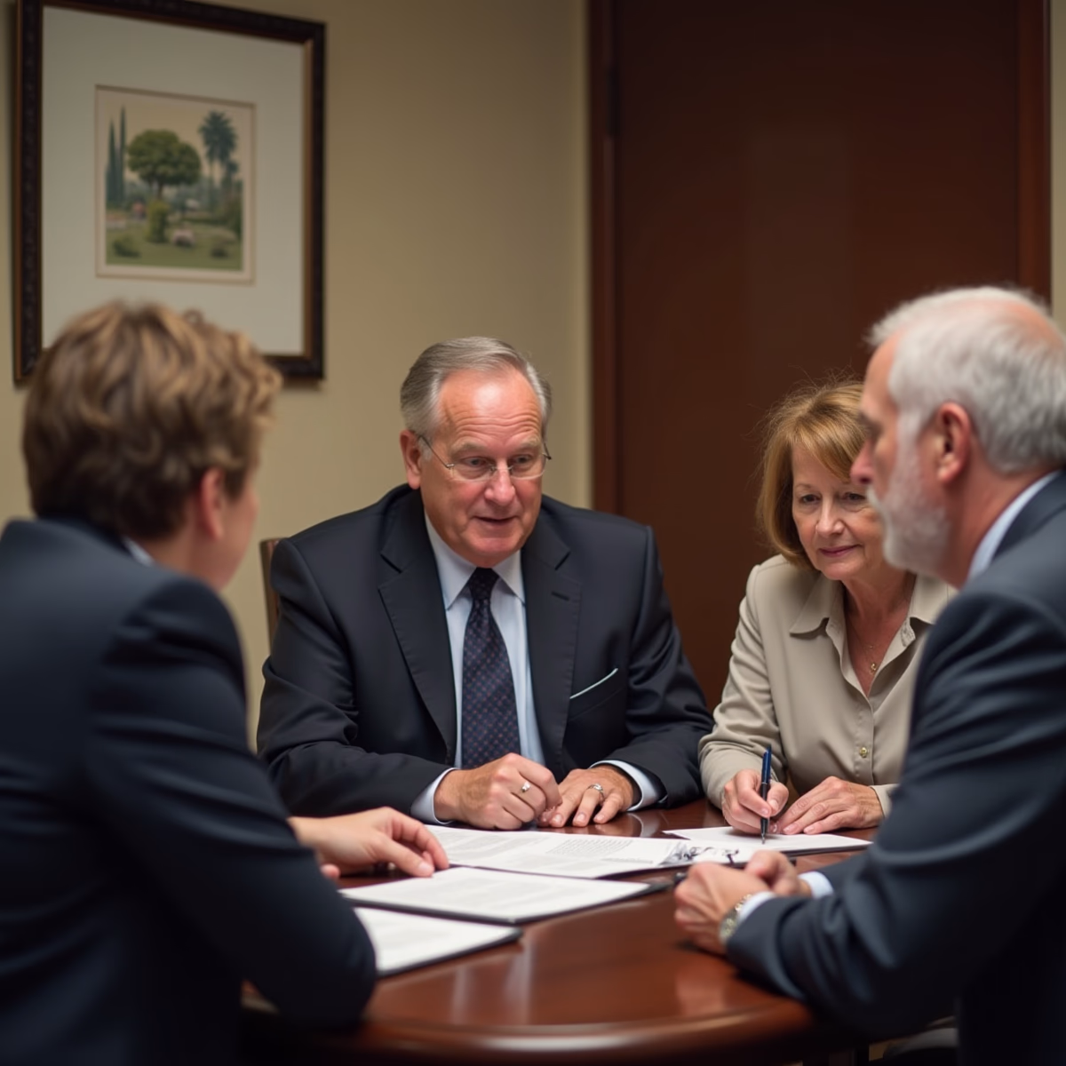 The trusts staff working under Managing Partner Steven Farley Bliss assisting Inland Empire families from the Corona office is shown conferring with trustees in the Southern California office addressing complex trust details discussing What determines whether a California trust settlement remains private or erupts into public litigation