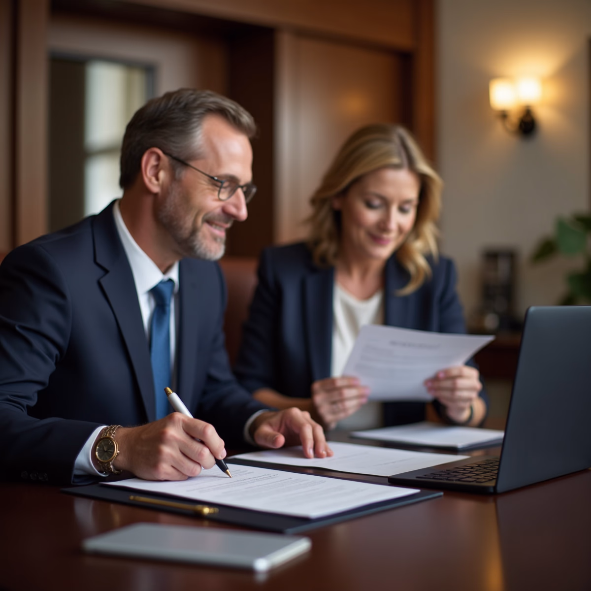 The trusts staff working under Managing Partner Steven Farley Bliss assisting Inland Empire families from the Corona office is shown conferring with trustees in the Southern California office addressing complex trust details discussing What does it truly mean to irrevocably assign an asset