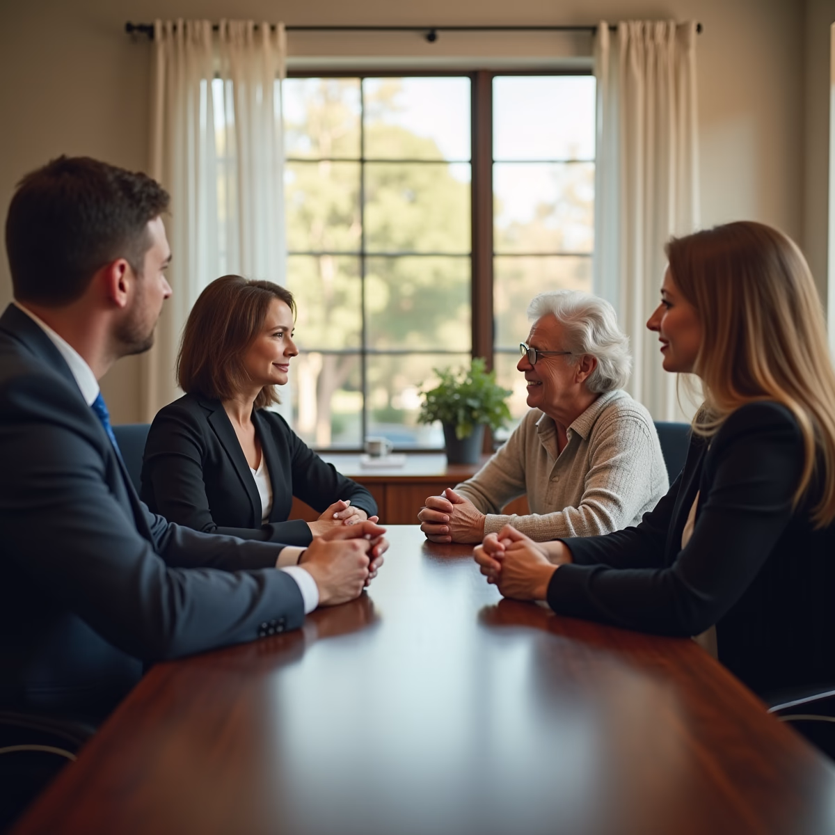 The trusts staff working under Managing Partner Steven Farley Bliss assisting Inland Empire families from the Corona office is shown conferring with trustees in the Southern California office addressing complex trust details discussing What happens if my beneficiary form is outdated