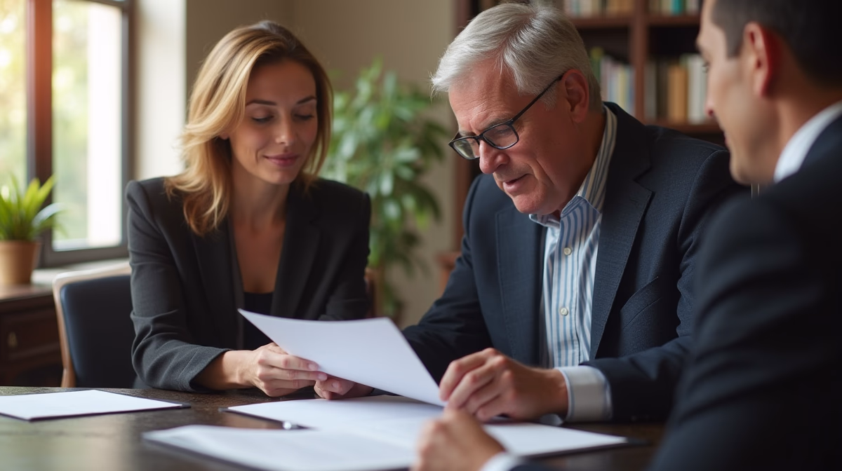 The trusts staff working under Managing Partner Steven Farley Bliss assisting Inland Empire families from the Corona office is shown conferring with trustees in the Southern California office addressing complex trust details discussing What happens if trust terms are ambiguous or unenforceable