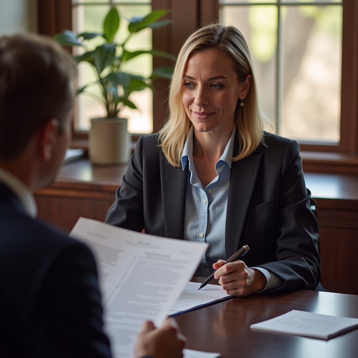 The trusts staff working under Managing Partner Steven Farley Bliss assisting Inland Empire families from the Corona office is shown conferring with trustees in the Southern California office addressing complex trust details discussing What happens when a life insurance policy matures into a trust