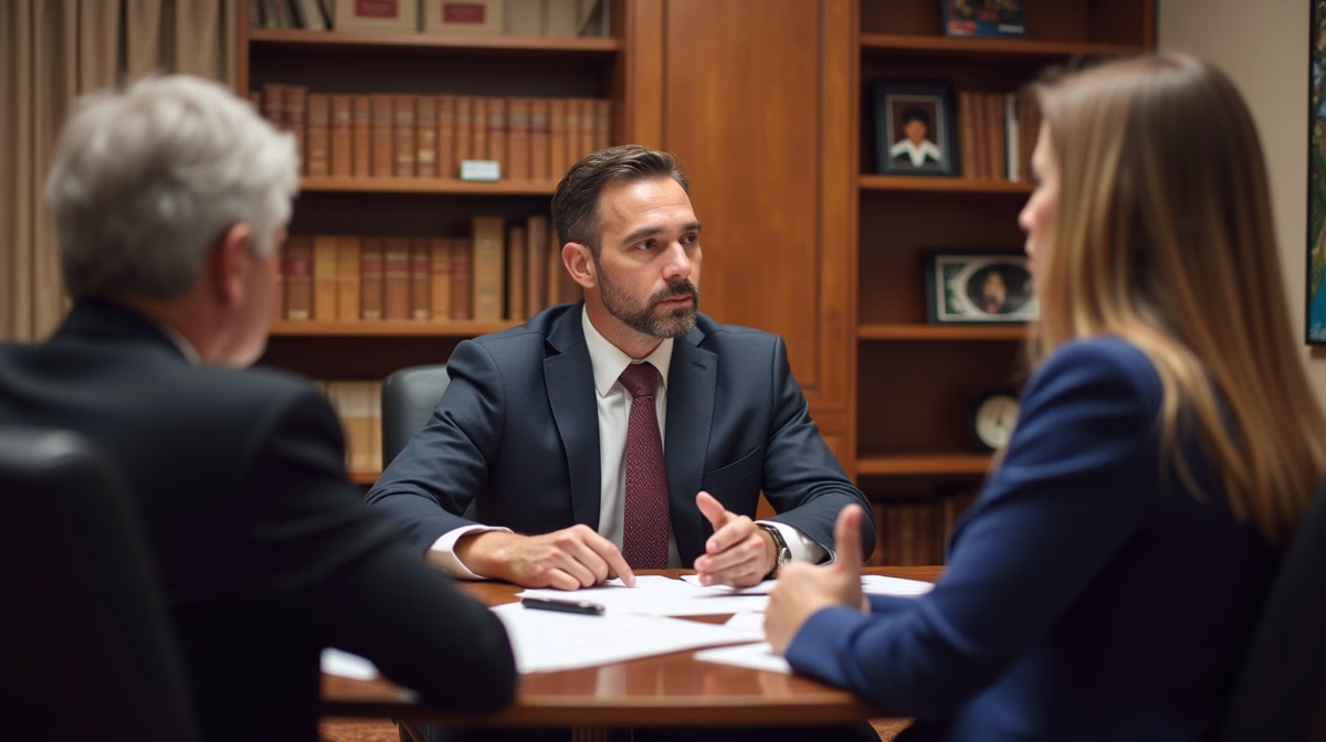 The trusts staff working under Managing Partner Steven Farley Bliss assisting Inland Empire families from the Corona office is shown conferring with trustees in the Southern California office addressing complex trust details discussing What if the Grantor Moved Out of State