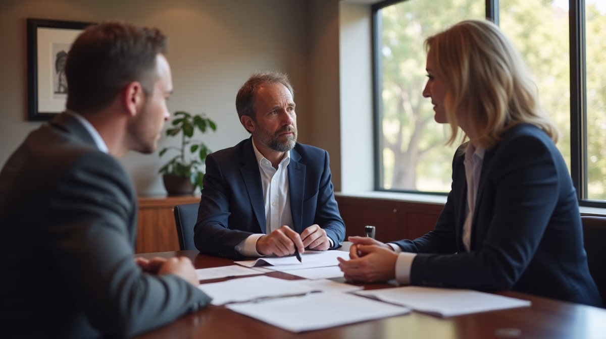 The legal counsel at Corona Probate Law helping Riverside County families from our Corona office meets with clients in the Southern California office addressing critical estate details discussing What is a Proof of Publication