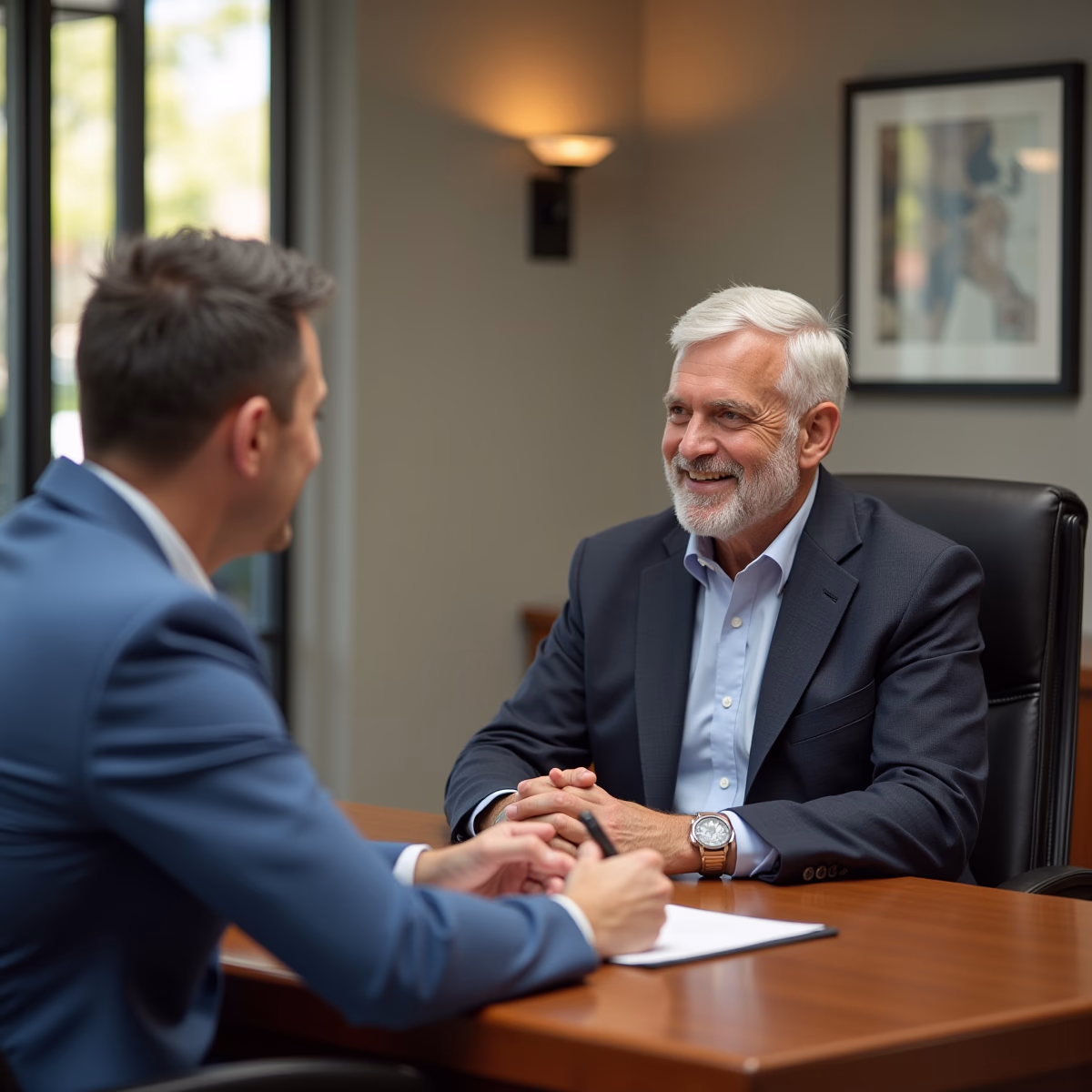 The legal counsel at Corona Probate Law helping Riverside County families from our Corona office meets with clients in the Southern California office addressing critical estate details discussing What is a Small Estate Affidavit and can I use it for bank accounts