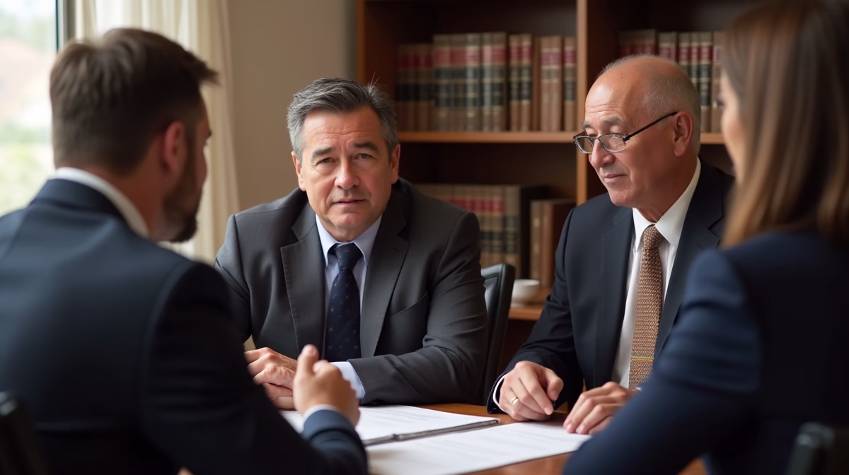 The trusts staff working under Managing Partner Steven Farley Bliss assisting Inland Empire families from the Corona office is shown conferring with trustees in the Southern California office addressing complex trust details discussing What is a change in ownership form for California real estate