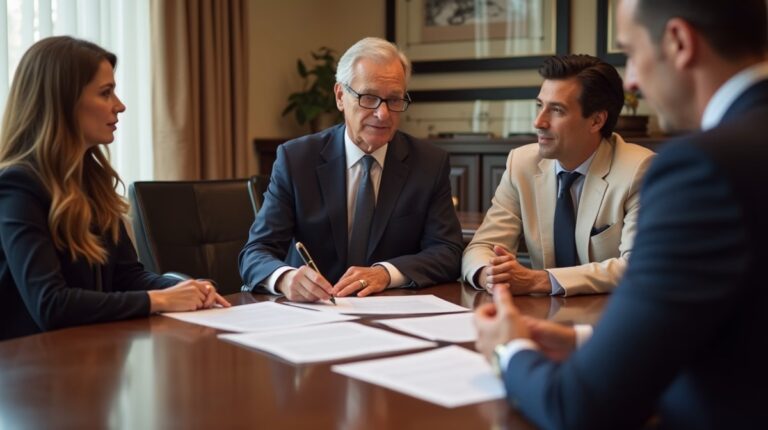 The legal counsel at Corona Probate Law helping Riverside County families from our Corona office meets with clients in the Southern California office addressing critical estate details discussing What is an 850 Petition for Assets