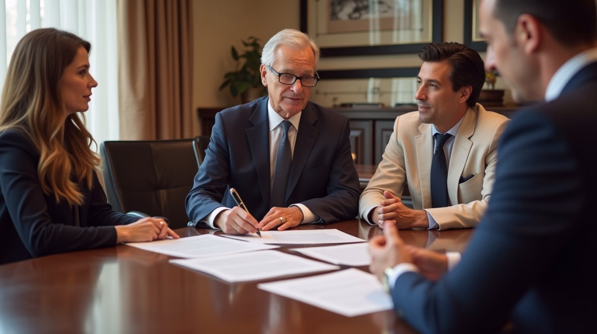 The legal counsel at Corona Probate Law helping Riverside County families from our Corona office meets with clients in the Southern California office addressing critical estate details discussing What is an 850 Petition for Assets