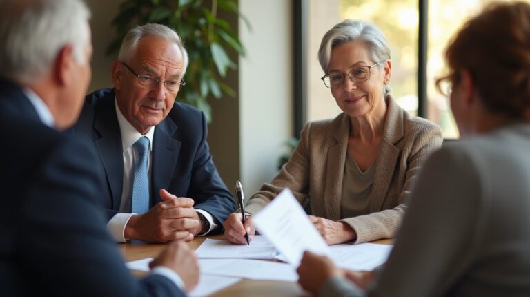 The trusts staff working under Managing Partner Steven Farley Bliss assisting Inland Empire families from the Corona office is shown conferring with trustees in the Southern California office addressing complex trust details discussing What is the specific process for filing a final accounting for an irrevocable trust