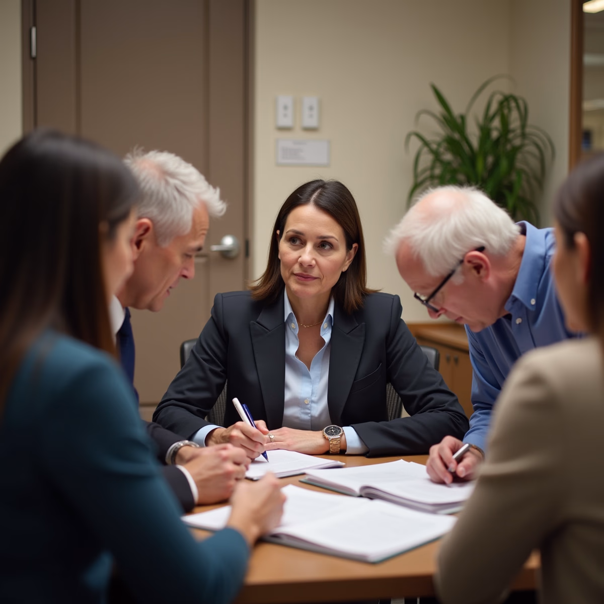 The legal counsel at Corona Probate Law helping Riverside County families from our Corona office meets with clients in the Southern California office addressing critical estate details discussing What kind of notice is required for an Ex Parte Hearing
