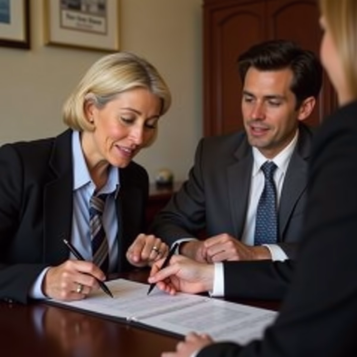 The legal counsel at Corona Probate Law helping Riverside County families from our Corona office meets with clients in the Southern California office addressing critical estate details discussing What types of matters do Probate Commissioners typically handle