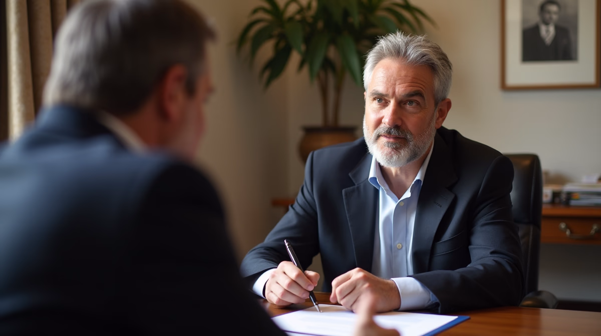 The legal counsel at Corona Probate Law helping Riverside County families from our Corona office meets with clients in the Southern California office addressing critical estate details discussing Which Box to Check If There Is No Will