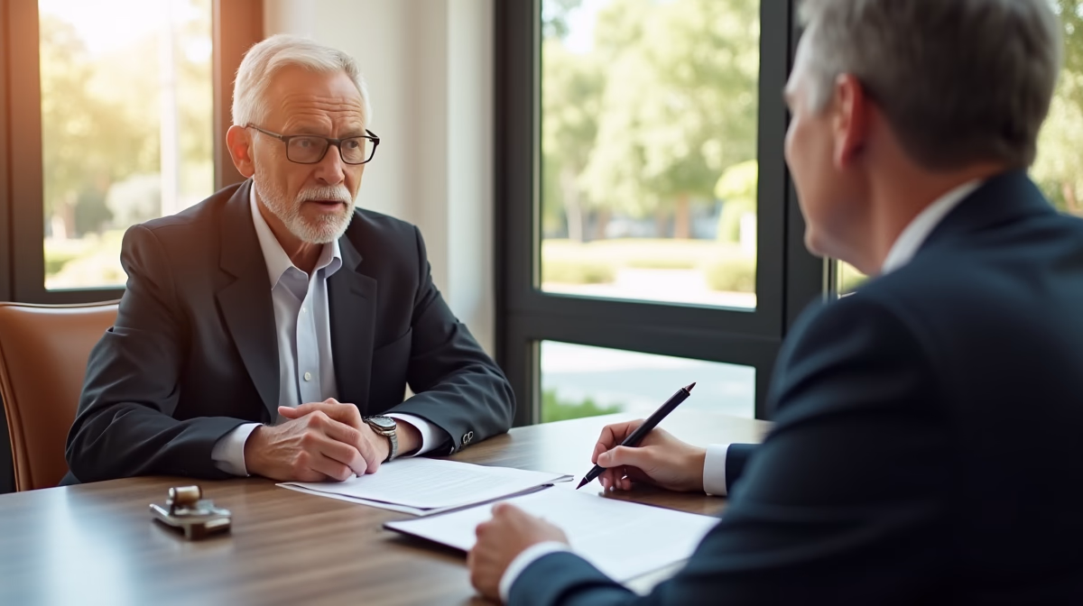 The legal counsel at Corona Probate Law helping Riverside County families from our Corona office meets with clients in the Southern California office addressing critical estate details discussing Which Debts are Discharged in Insolvency