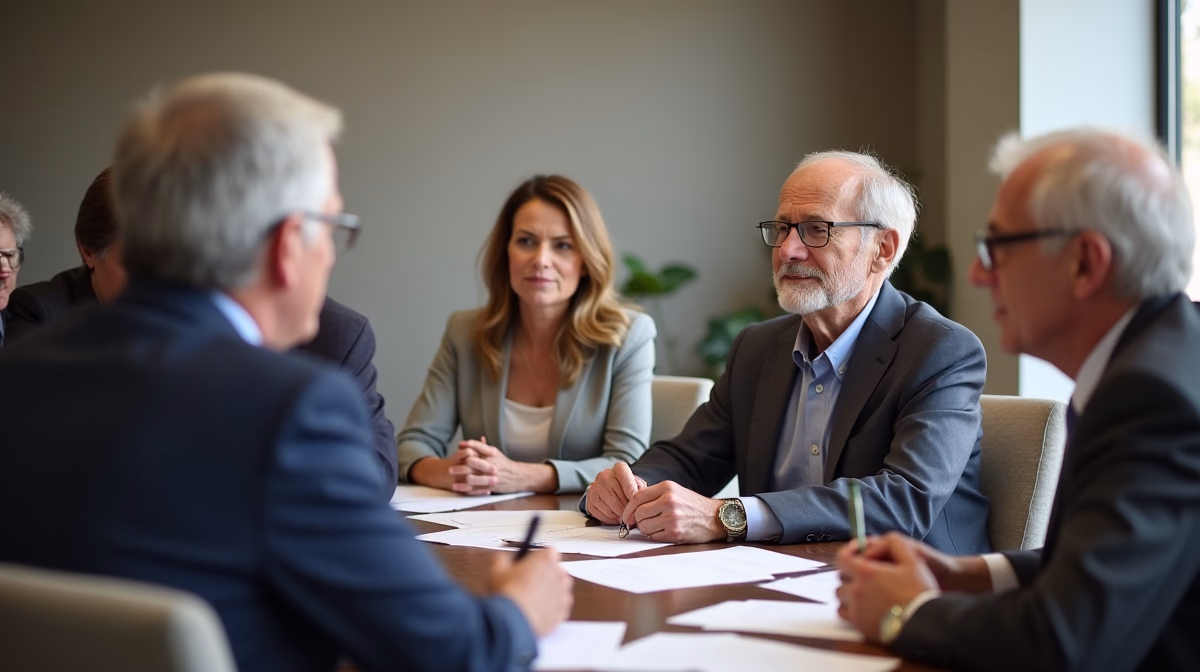 The legal counsel at Corona Probate Law helping Riverside County families from our Corona office meets with clients in the Southern California office addressing critical estate details discussing Who Files the Proof of Publication