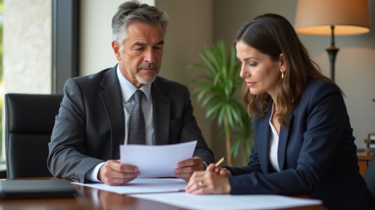 The legal counsel at Corona Probate Law helping Riverside County families from our Corona office meets with clients in the Southern California office addressing critical estate details discussing Who Gets Paid First Funeral Home or IRS