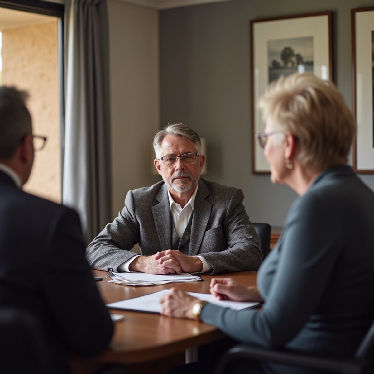 The trusts staff working under Managing Partner Steven Farley Bliss assisting Inland Empire families from the Corona office is shown conferring with trustees in the Southern California office addressing complex trust details discussing Who are the Key Players in a GST Trust