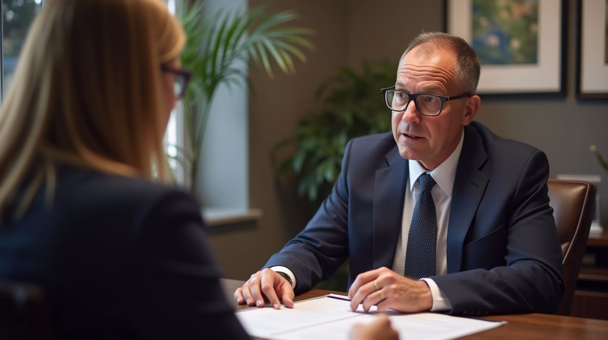 The legal counsel at Corona Probate Law helping Riverside County families from our Corona office meets with clients in the Southern California office addressing critical estate details discussing Why Was My Hearing Continued