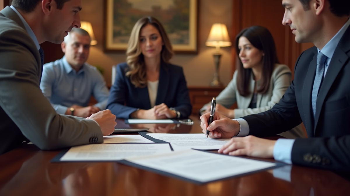 The legal counsel at Corona Probate Law helping Riverside County families from our Corona office meets with clients in the Southern California office addressing critical estate details discussing Why are Riverside County Probate Dates Delayed