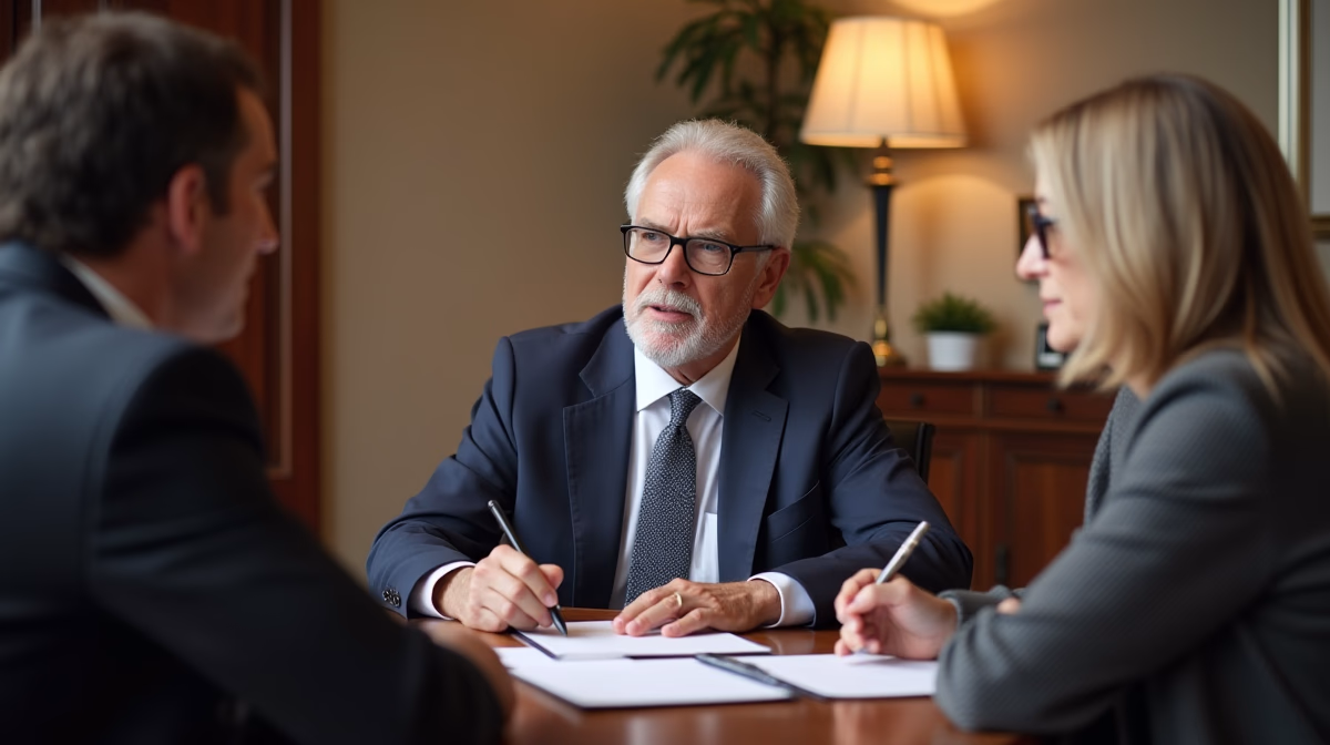 The trusts staff working under Managing Partner Steven Farley Bliss assisting Inland Empire families from the Corona office is shown conferring with trustees in the Southern California office addressing complex trust details discussing Why cant a pour over will fix trust mistakes directly