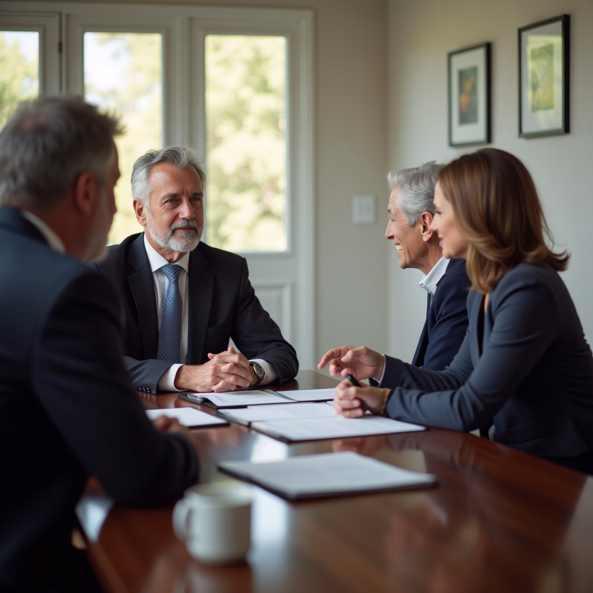 The trusts staff working under Managing Partner Steven Farley Bliss assisting Inland Empire families from the Corona office is shown conferring with trustees in the Southern California office addressing complex trust details discussing Why is a Qualified Appraisal So Critical for a GRAT