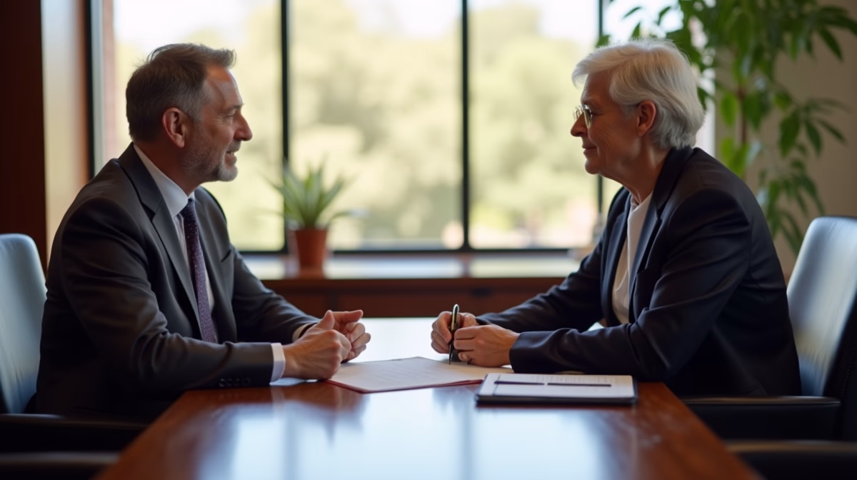 The legal counsel at Corona Probate Law helping Riverside County families from our Corona office meets with clients in the Southern California office addressing critical estate details discussing Will the Judge Ask Me Questions